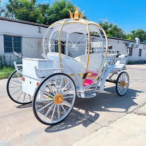 Voiture à quatre roues de style européen, calèche citrouille en fer forgé sur mesure pour princesse, idéale pour films et parcs d'attractions - Product Image 6