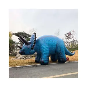 Luar ruangan dinosaurus tiup besar model hewan naga raksasa setelan tiup kostum boneka dinosaurus untuk iklan