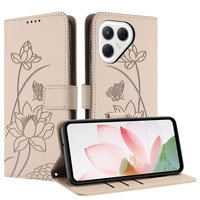 Étui portefeuille en cuir motif fleur de lotus pour Tecno Pova 7 Ultra 5G 6 Neo Spark 40C 40 Pro Plus 4G 30C Camon 40 Premier 30S Housse à rabat
