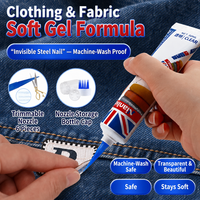 Colle de réparation textile Nianlida 50ml, flexible, imperméable, lavable pour vêtements, sangles, patchs, emblèmes, fixation sans couture
