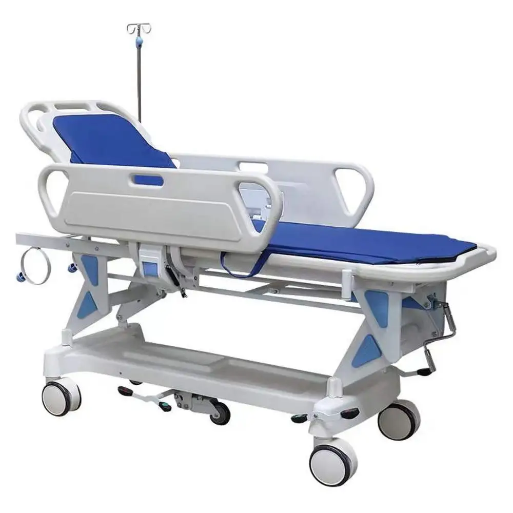 Attrezzature mediche Premium letto di pronto soccorso manuale ICU letto di ospedale altezza regolabile ospedale barella ransfer letto