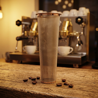 Tube filtrant cylindrique en acier inoxydable 304 pour infuseur à café à immersion froide pour bocal Mason, en maille métallique réutilisable