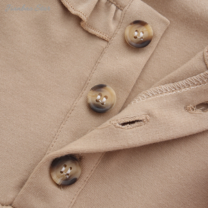 Kinder <span class=keywords><strong>Baby</strong></span> Mädchen Langarm Kleidung Neugeborene Einteilige Spiel kleidung Kleinkind Kleinkind Frühlings kleid - Product Image 5