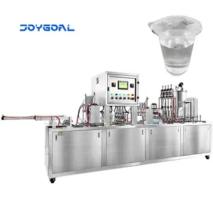 Automatic cup jelly filling and sealing machine paper cup flow packing machine auto