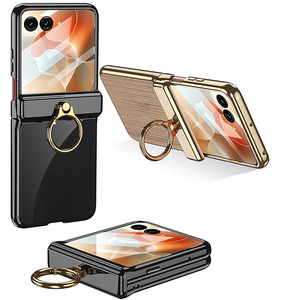Coque de téléphone transparente avec anneau de maintien pour MOTO <span class=keywords><strong>Raza</strong></span> 70/<span class=keywords><strong>Raza</strong></span> 70 Ultra, avec protection de charnière, finition électrolytique - Product Image 6