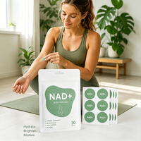 Parche transdérmico de NAD+ hipoalergénico avanzado para el apoyo antienvejecimiento, de alta absorción y potenciador de energía.