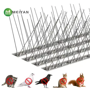 10 Pcs Stainless Steel Fence Wall Bird Spikes Eco-Friendly Anti Climb Guard Security