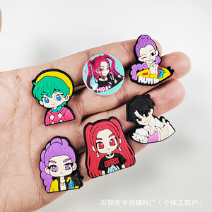 Saja K-POP Witch-Hunting <span class=keywords><strong>Girl</strong></span> Group Rubber Hole Shoe Flower Garden Decorative Buckle Accessories Fashion trend versatile - Product Image 4