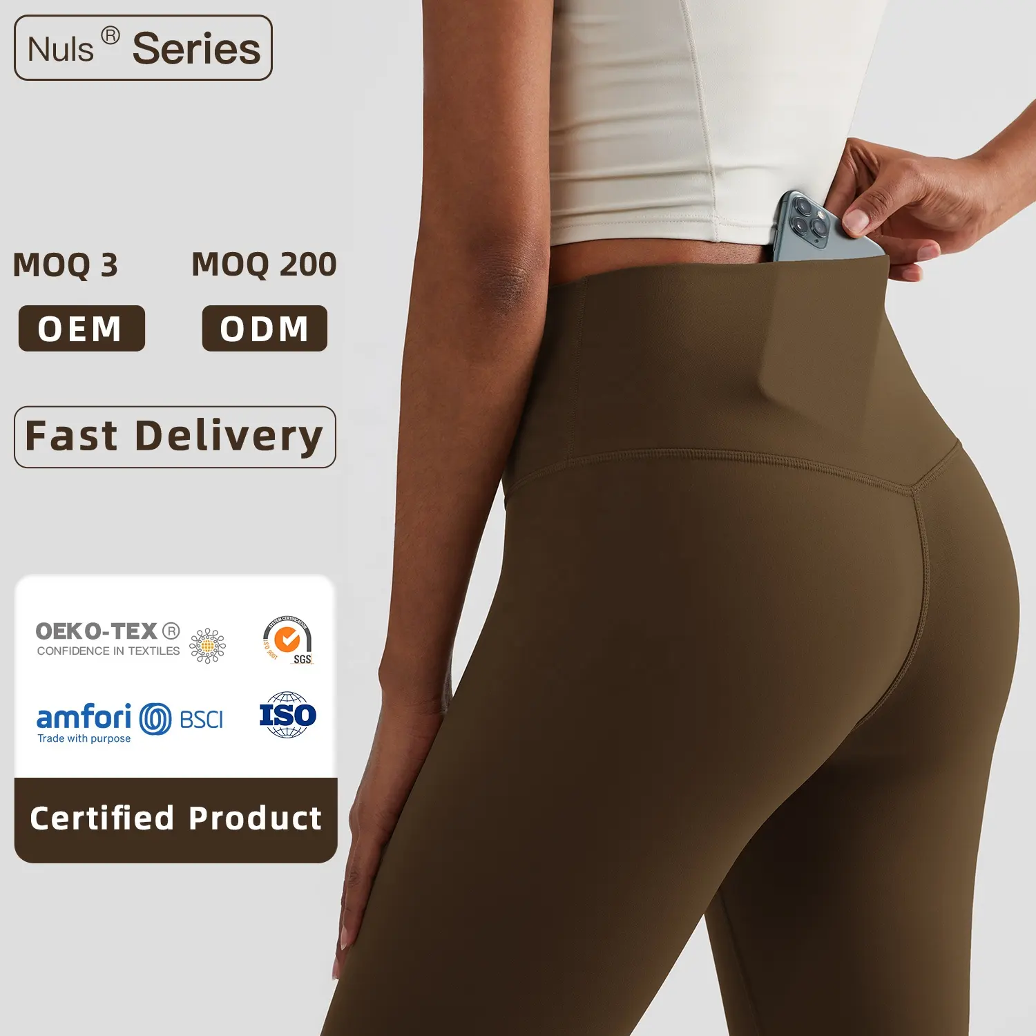 Custom Breathable Sport Leggings With Pocket Women Lulu High Waist Yoga Fitness Pants