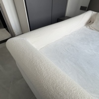 Ensemble de draps de lit à bordure amovible en éponge super douce et élastique de haute qualité pour vente en gros