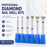 Yaqin UFO Shape Top Quality Russian Manicure Remove Callus Diamond Nail Drill Bits Professional Nail Drill Machine Accessories