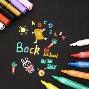 STA 12/24色丙烯酸漆标记素描艺术文具套装，用于DIY漫画绘图标记笔学校学生画家用品 - Product Image 4