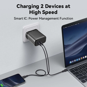 Nouvel Arrivage <span class=keywords><strong>Chargeur</strong></span> USB-C 65W PD QC3.0 pour Ordinateur Portable et Téléphone Portable avec 2 Ports USB et Protection OTP - Product Image 3