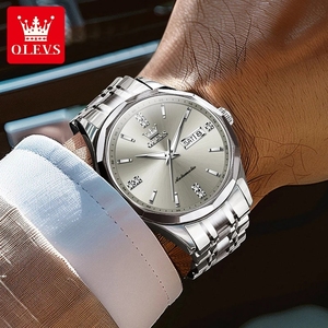Envío Directo del Reloj Mecánico de Lujo para Hombre 7056, Resistente al Agua, con Calendario, Cristal Mineral, Puntero Hangzhou, Reloj Automático - Product Image 5