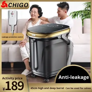 Baño de pies por encima de la rodilla completamente automático, masaje eléctrico, masajeador de pies para el hogar, temperatura constante - Product Image 4