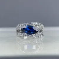 MuShan Sieraden 925 Sterling Zilveren Ring Trouwring Valentijnscadeau Kerstcadeau Damesringen Fijne sieraden