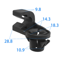 Clip de fixation pour tige de support de capot moteur en plastique, Pièces de rechange automobiles, En stock