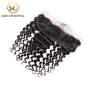 12a Grade Top Quality Remy Human Hair Loose Deep Silk Base Lace Closure - Product Image 2