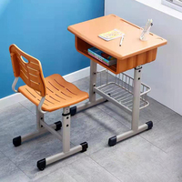 Meubles scolaires populaires, bureau et chaise pour enfants, ensemble de salle de classe personnalisé, robuste et confortable