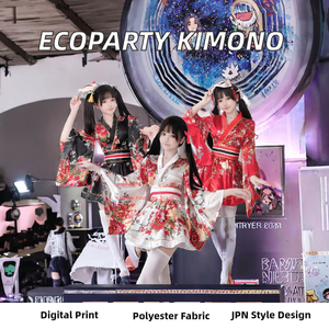 <span class=keywords><strong>Robe</strong></span> de bain kimono <span class=keywords><strong>japonaise</strong></span> modifiée pour femmes Ecoparty, costume de cosplay d'été, anime sexy, geisha douce, <span class=keywords><strong>robe</strong></span> de fille <span class=keywords><strong>kawaii</strong></span> - Product Image 3