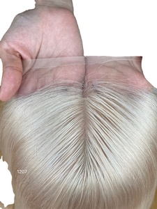 Livraison de nuit pré-plumé Blonde # 60A perruques de cheveux humains os droit avant de lacet perruques cheveux humains blonds de cheveux timides - Product Image 2