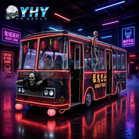 Simulateur de réalité virtuelle 9D Bus Fantôme à Effets Multisensoriels, Équipement de Jeu VR Commercial Intérieur pour Centre Commercial