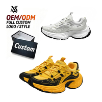 Fabricant de baskets chunky personnalisables en maille, grandes tailles, haute qualité, logo personnalisé, baskets de créateur pour femme, rehaussantes