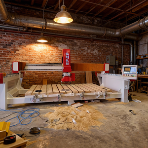 เครื่องตัดหินแบบใหม่จากโรงงานผู้ผลิตโดยตรง เครื่องเราเตอร์ <span class=keywords><strong>CNC</strong></span> <span class=keywords><strong>3</strong></span>+1 แกน พร้อมเครื่องยนต์และมอเตอร์ อัตโนมัติ สำหรับหินแกรนิตและหินอ่อน ควบคุมด้วย PLC - Product Image 6