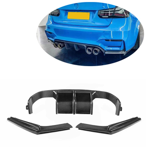 V phong cách sợi carbon khuếch tán phía sau cho <span class=keywords><strong>BMW</strong></span> M3 F80 <span class=keywords><strong>M4</strong></span> F82 F83 phía sau Bumper Lip Splitter - Product Image 1