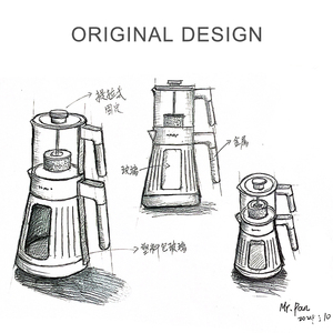 Hotsy Jug samovar nước nồi hơi ấm đun nước Nga Thổ Nhĩ Kỳ đôi nồi thủy tinh 1.6L + 0.8L máy pha trà bong bóng trà Ấm đun nước thủy tinh - Product Image 6