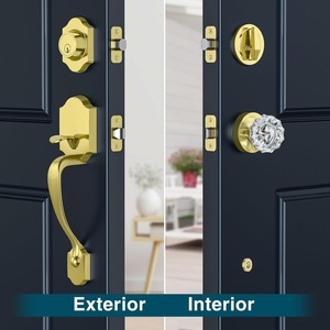 Entrance Handled Hardware <strong>Knob</strong> Round Bathroom Brushed Privacy Heavy Black Bronzedoor Tubular Passage Crystal <strong>Door</strong> <strong>Knobs</strong> - Product Image 2
