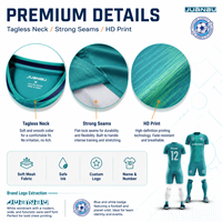 Uniformes de Fútbol Personalizados de Alta Calidad al por Mayor con Mascota Escolar, Servicios de Personalización de Camisetas de Fútbol para Estudiantes y Jóvenes
