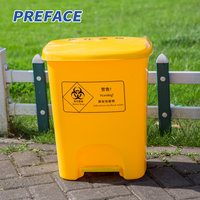 Poubelle à roulettes en plastique HDPE de grande capacité pour extérieur et espaces publics, usage intensif