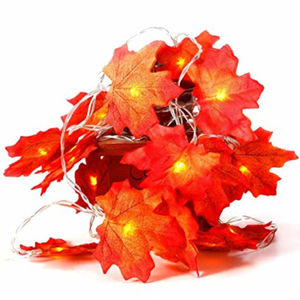 Thu hoạch kỳ nghỉ ánh sáng trang trí lễ Tạ ơn Lá Rơi dải đèn giáng sinh Vòng hoa <span class=keywords><strong>Maple</strong></span> lá chuỗi đèn - Product Image 1