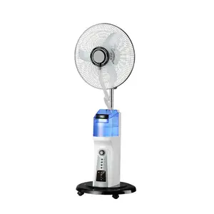 CHANGRONG Ventilateur de brouillard d'eau rechargeable 16 pouces AC/DC Ventilateur de brouillard en plastique mécanique Ningbo Floor 70 Ventilateur 3 en 1 18 Pulgadas