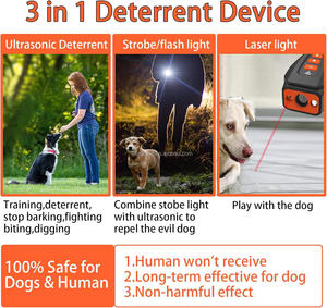 Tompo เครื่องเห่าสุนัขแบบชาร์จไฟได้เครื่องยับยั้งการฝึกด้วยอัลตร้าซาวด์อุปกรณ์ยับยั้งการเห่าของสุนัขแบบ Phantom รับประกัน2ปี - Product Image 4