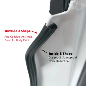 Striscia Adesiva in Gomma Spugnosa EPDM a Forma di Pzdb per Isolamento Acustico e Sigillatura di Porte e Finestrini Auto - Product Image 4