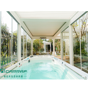 Pérgolas De jardín cubiertas blancas gruesas, gazebo para exteriores, pérgola De aluminio, <span class=keywords><strong>precio</strong></span> - Product Image 5