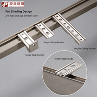 Junpai Rails de stores et rideaux en aluminium robuste pour usage domestique, avec accessoires, longueur personnalisable