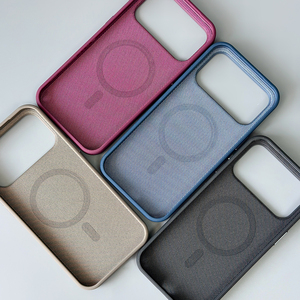 Étui de luxe L217 en tissu technique anti-traces de doigts pour iPhone 17 18 Pro Max, coque magnétique animée en tissu - Product Image 5