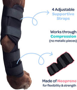Soporte de compresión para la articulación del tibio de las patas traseras de perro, para patas traseras débiles y molestias en las articulaciones, soporte ajustable para las patas traseras - Product Image 2