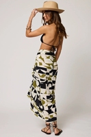 Wrap Around Falda Estampado geométrico Pareo Bufanda Viscosa Gasa Pareo Beach Wrap Beach Long Sarong Pareo