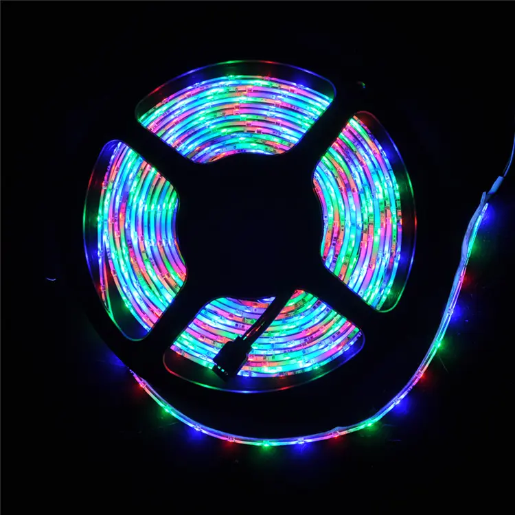 RGB LED Strip Light Kit 65.6ft Flexible Tape Lights 5050 SMD RGB 600 LEDs Non Waterproof 20M Rope Light with 44 Keys IR Remote