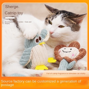 Recién llegado, juguetes interactivos para gatos con relleno de hierba gatera de felpa duradera de piel suave para interiores, juguetes para masticar gatos para relajación de gatos - Product Image 3