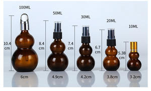 Vente en gros flacon compte-gouttes cosmétique ambré de luxe de 100ml contenants cosmétiques pour soins de la peau et emballage bouteille en verre d'huile marocaine - Product Image 6