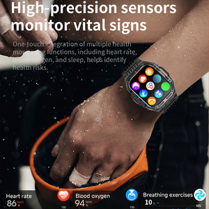<span class=keywords><strong>Reloj</strong></span> <span class=keywords><strong>Inteligente</strong></span> HT38 con Función de Llamada, Linterna, Brújula, Batería de 1100 mAh, Monitoreo de Salud, Rastreador de Actividad Física y Deportiva, <span class=keywords><strong>Reloj</strong></span> <span class=keywords><strong>Inteligente</strong></span> para <span class=keywords><strong>Hombre</strong></span> - Product Image 6