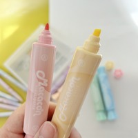 Papeterie scolaire Mini stylo fluorescent à bonbons 6 couleurs bricolage Macaron stylo de marquage et de marquage à double tête