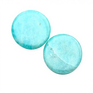 Pierres précieuses rondes en turquoise bleue naturelle, pierres en vrac, 20,20 mm, 53,35 CT, bijoux Jaura pour la fabrication de bijoux - Product Image 3