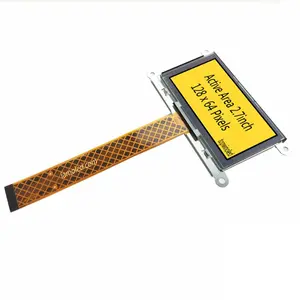 Schermo oled di pin della scala di grigi 30 UG-2864ASYDT01 cavo lungo di fpc di vittoria superiore 2.7 "risoluzione a 2.7 pollici a 2.7 pollici della struttura 128x64 del ferro 16