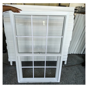 Hiện đại uPVC <span class=keywords><strong>PVC</strong></span> Vinyl duy nhất treo cửa sổ kính cách âm nướng thiết kế cửa sổ Sash - Product Image 2